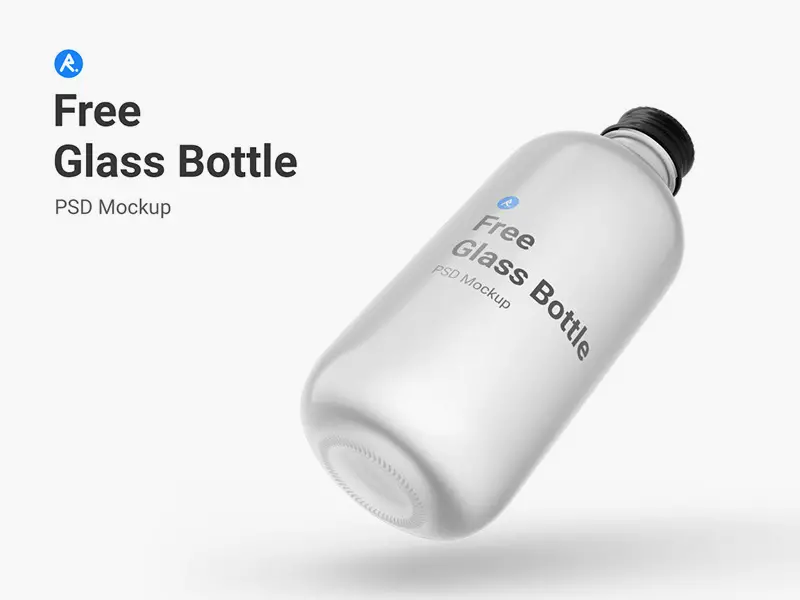 Glass Bottle PSD Mockup