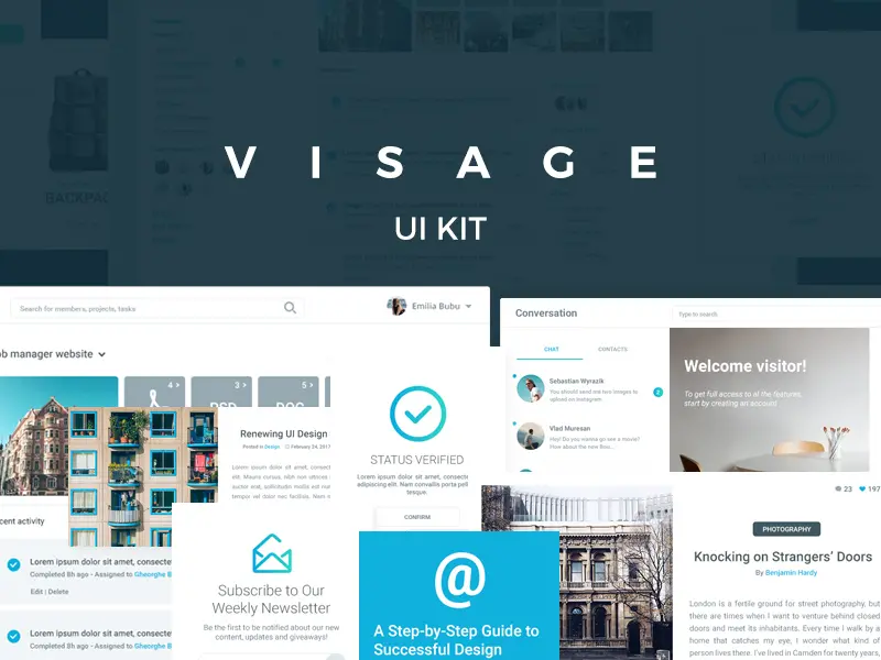 Visage UI Kit 70+ Elements