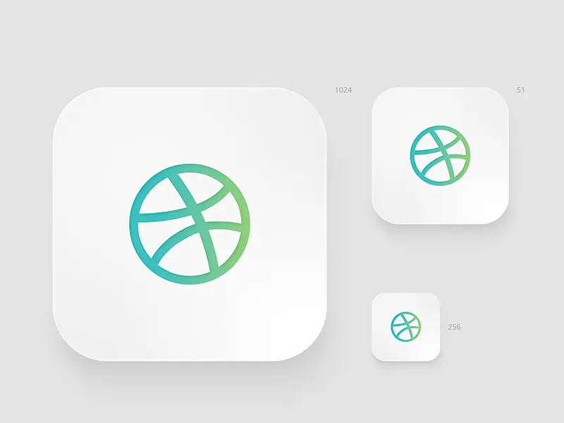 Icon App Template Mockup