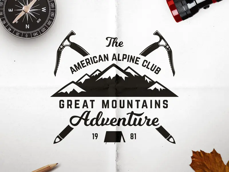 Mountain Adventure Badge Logo