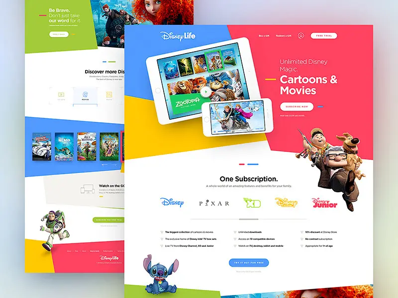 Disney Life Website Template