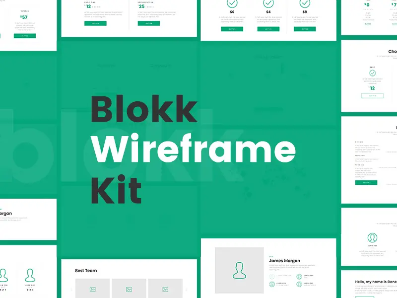 Blokk Kit Smart Hi Fi Wireframe Screens