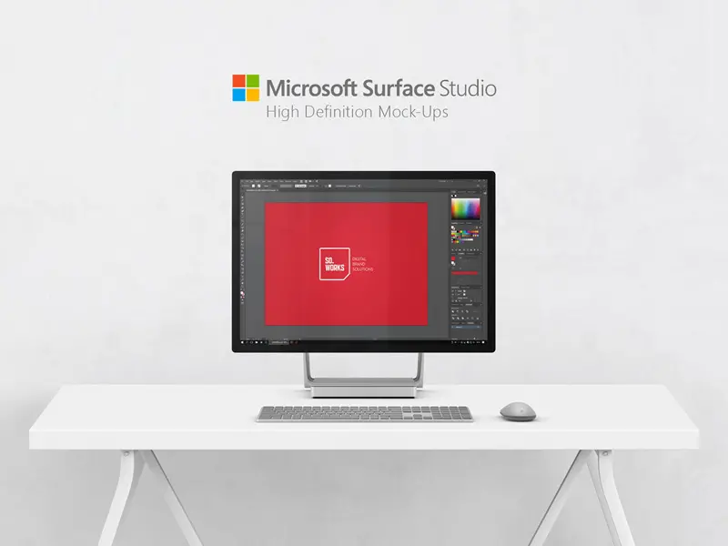 Microsoft Surface Studio Mockups