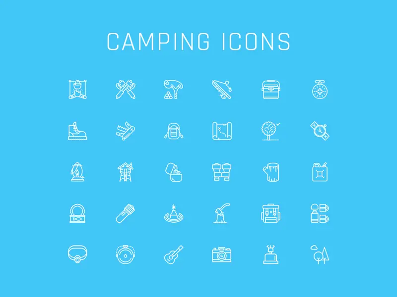 Camping Icons