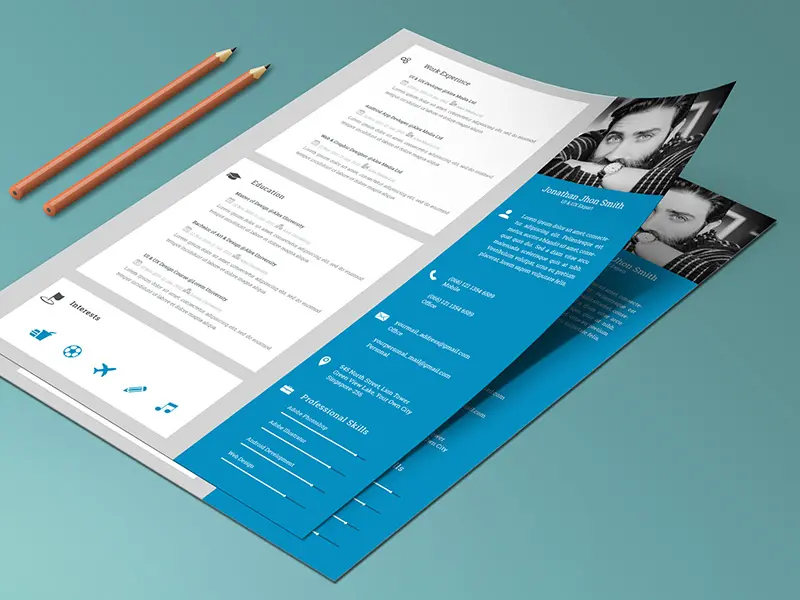 Resume CV With Cover Letter Protfolio
