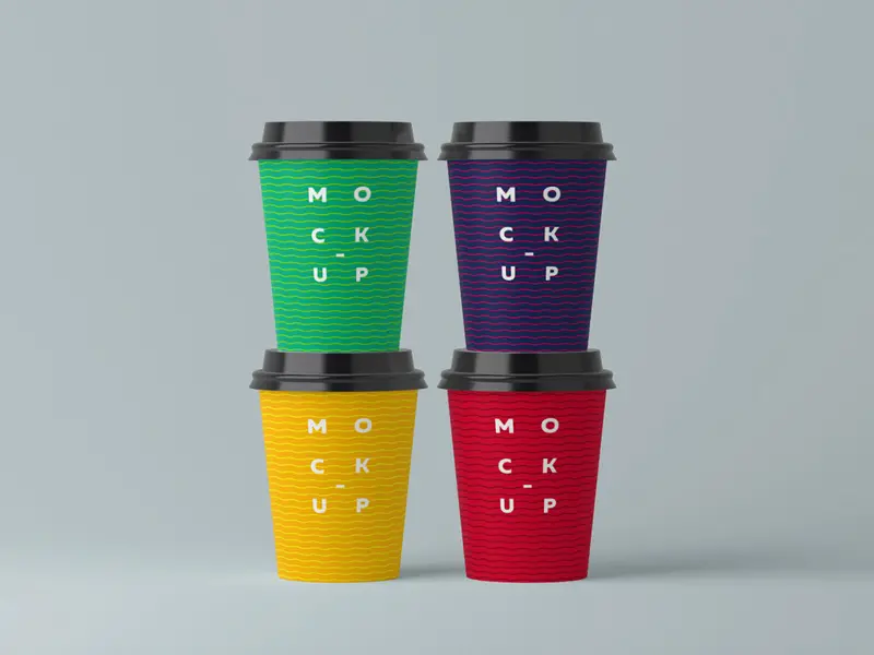 Paper Cups Mockup