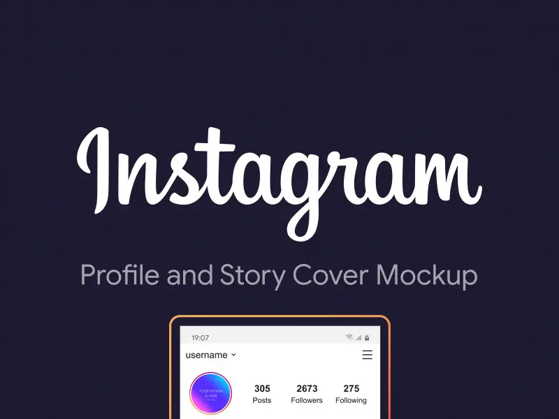 Instagram Profile Story Cover Mockup 2020