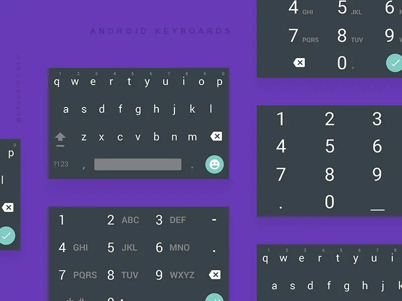 Android Material Dark Keyboard