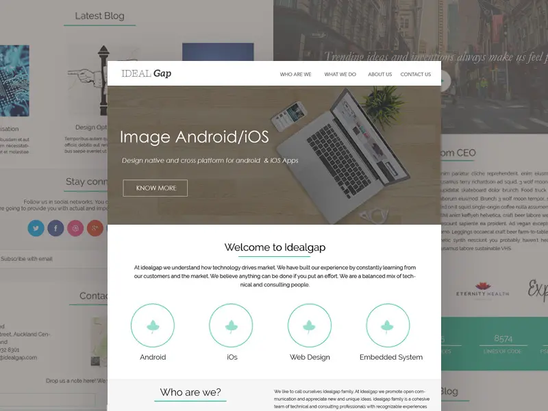 IdealGap Website Template