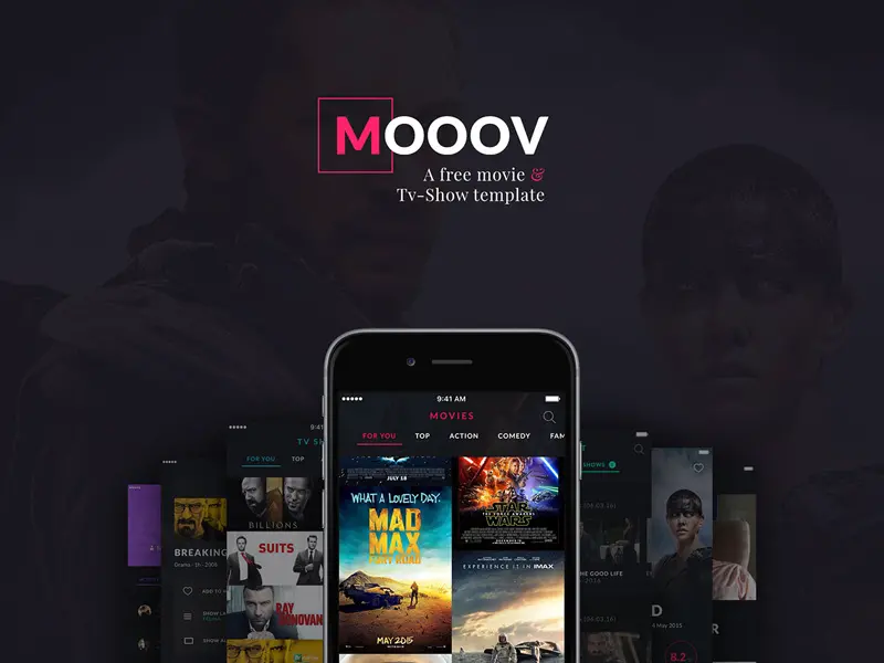 MOOOV Movie TV Show App UI Kit