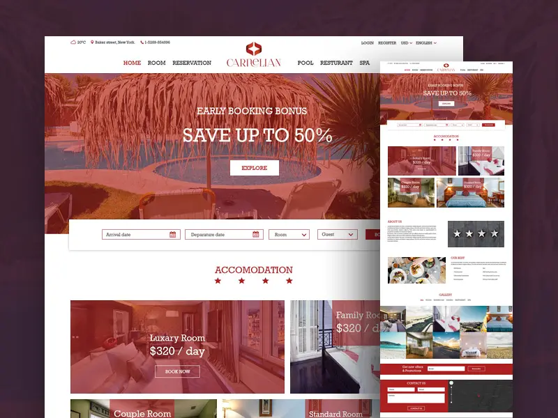 Online Hotel Booking Website