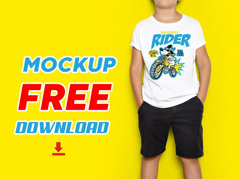 Kids T Shirt Mockup