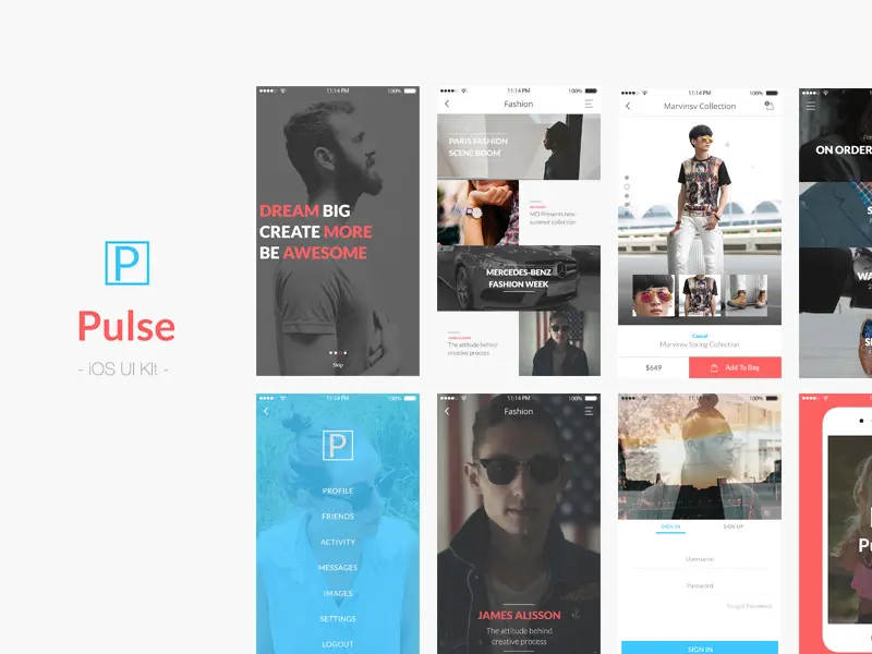 Pulse iOS UI Kit Sample