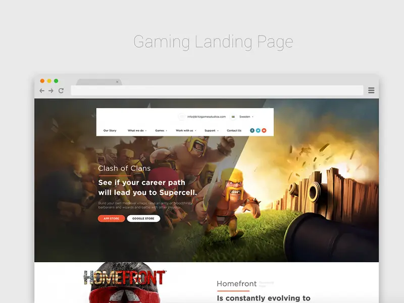 Gaming Landing Page