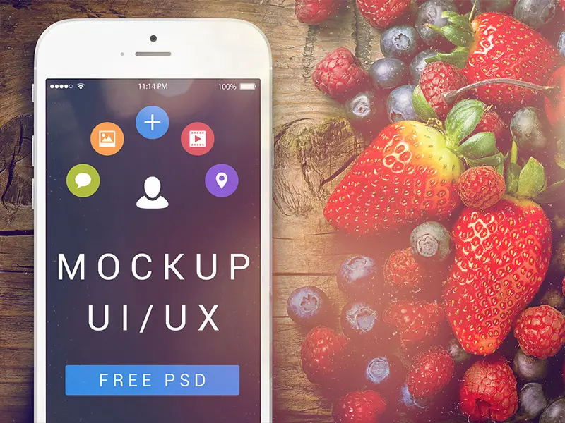 iPhone 6 UI UX Mockup