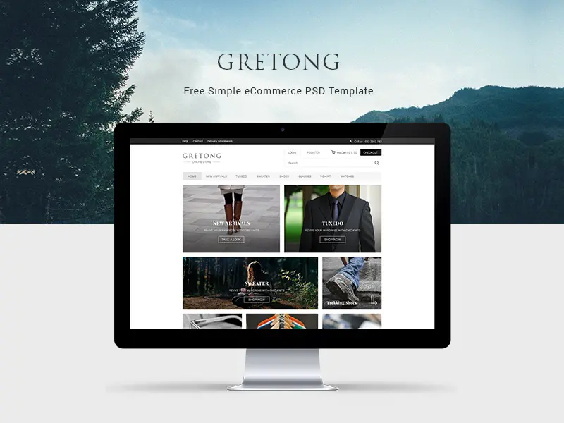 Gretong Simple eCommerce Template