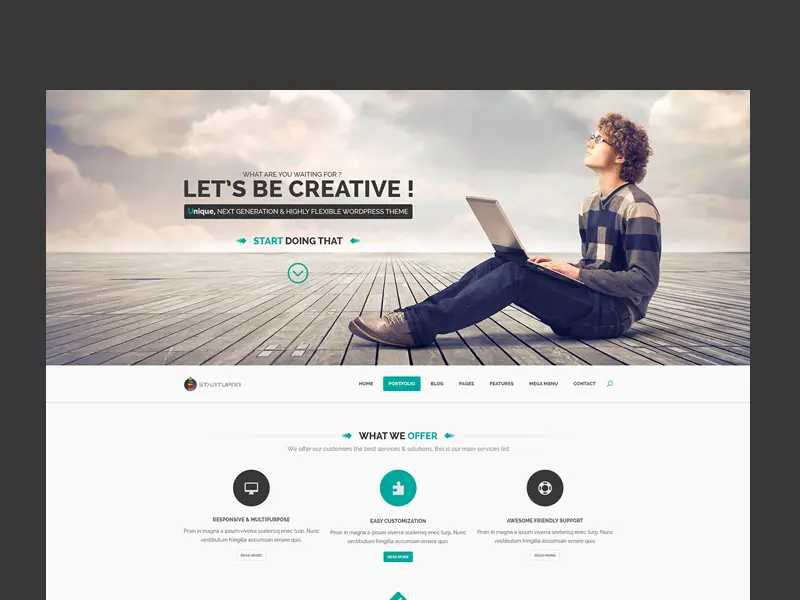 Startuprr One Page Template