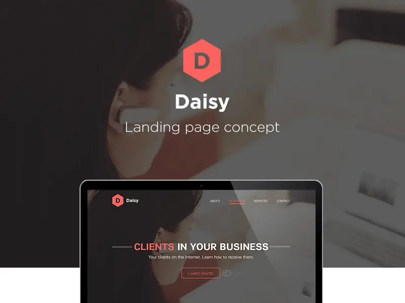 Daisy Landing Page Concept