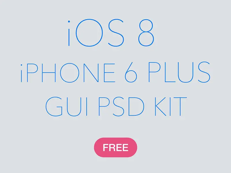 iOS 8 iPhone 6 Plus GUI