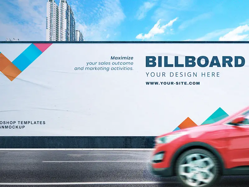 Billboard Mockup Advertising Street Billboard