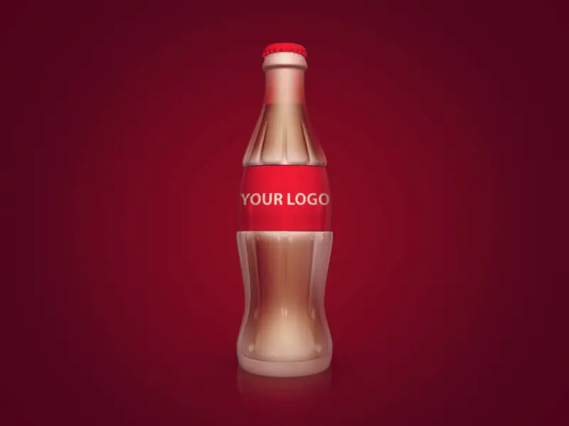 Coca Cola Glass Bottle Mockup