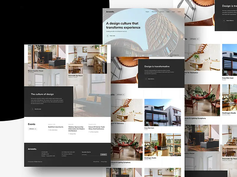 Architecture Firm Website Template Arcworks