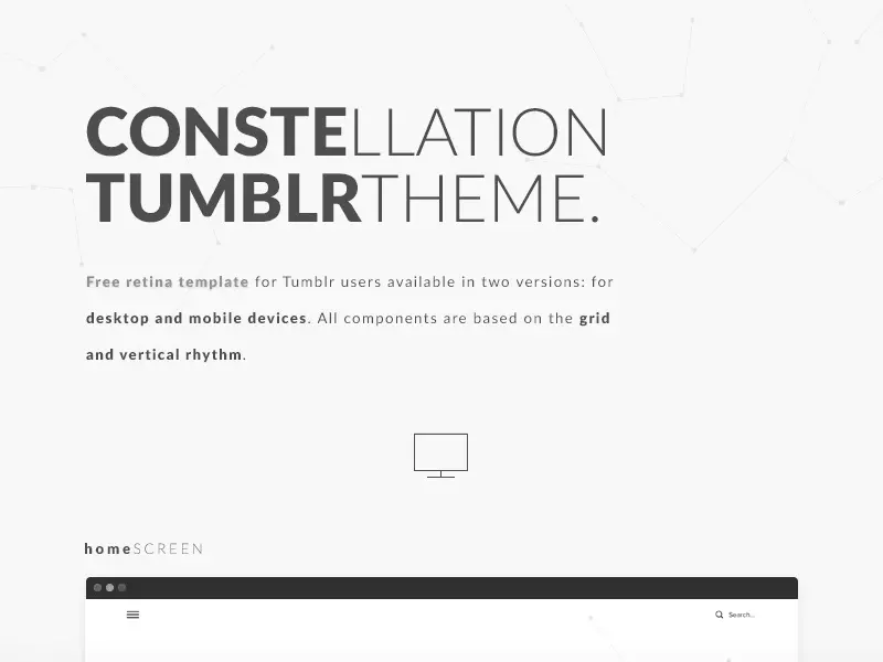 Constellation Tumblr Template