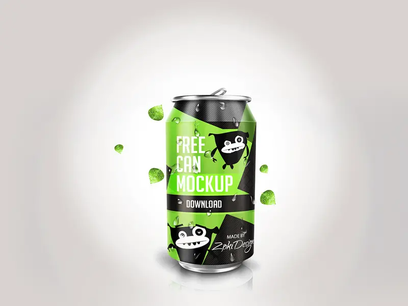 Soda Can Mockup