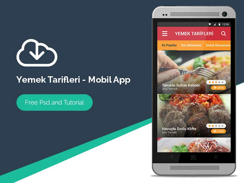 Yemek Tarifleri Andriod Mobil App