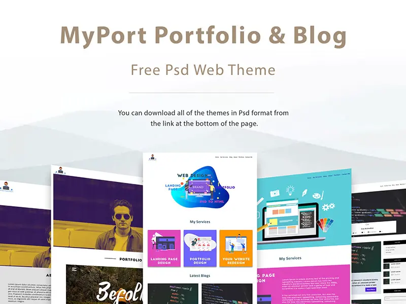 MyPort Portfolio Blog Template