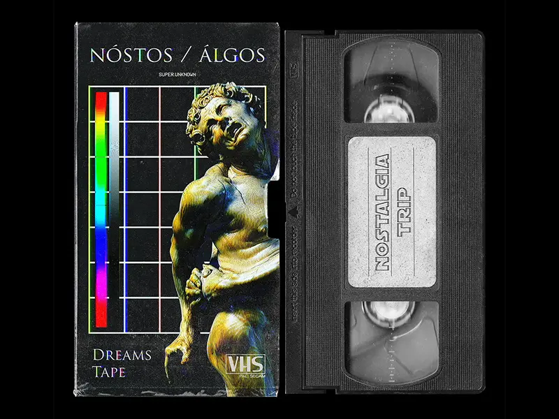 VHS Tape And Cover Mockup