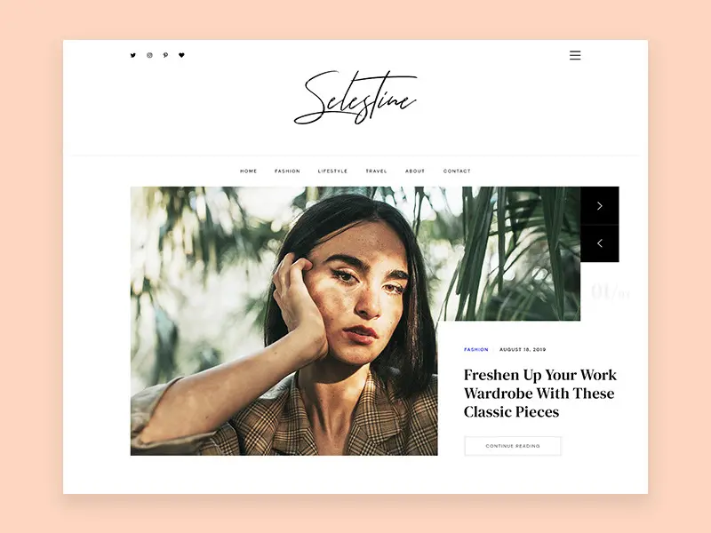 Blog Magazine Website Template