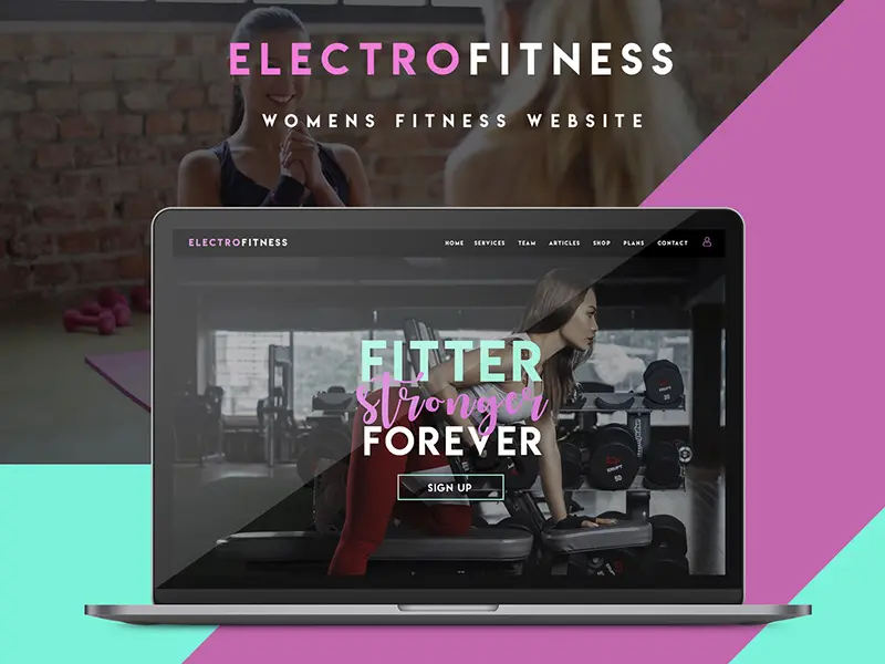 Womens Fitness Website Template Electro Fitness