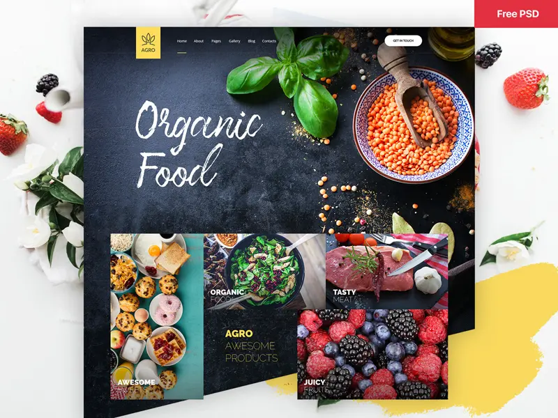 Organic Food Agriculture Template Agro