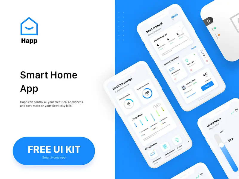 Smart Home App UI UX Kit