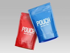 Stand-up Pouch (Doypack) Food Packaging Mockup Set