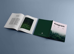 A4 Title & Inner Pages Magazine Mockup<