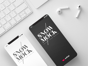 SnowMock - iPhone X Mockup