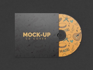 CD Sleeve Cover Jacket Mockup Set