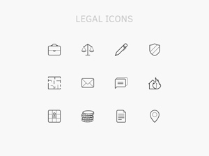 Legal Icon Set