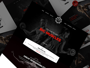 Gym Website Template For Photoshop