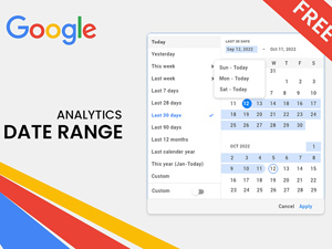 Google Analytics Date Range for Xd<