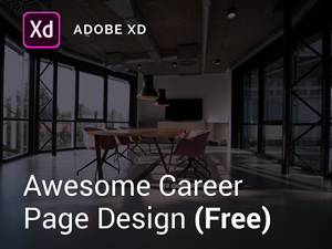 Adobe XD Career Page Template