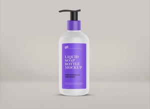 Liquid Soap Pump Bottle Mockup