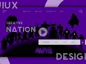 Website Header UI/UX Design Template<