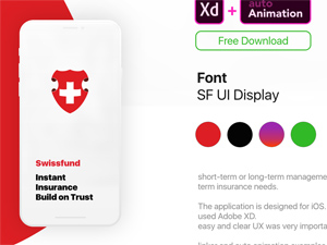 Insurance App Animated Template For Adobe Xd