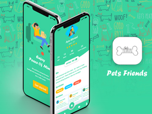 Pets Friends App Ui/Ux Design<