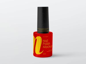 Nail Polish Bottle Mockup Set