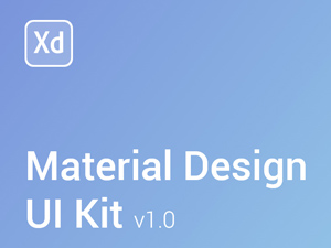 Material Design UI Kit For Adobe Xd