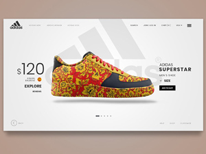 Adidas Concept Page Template